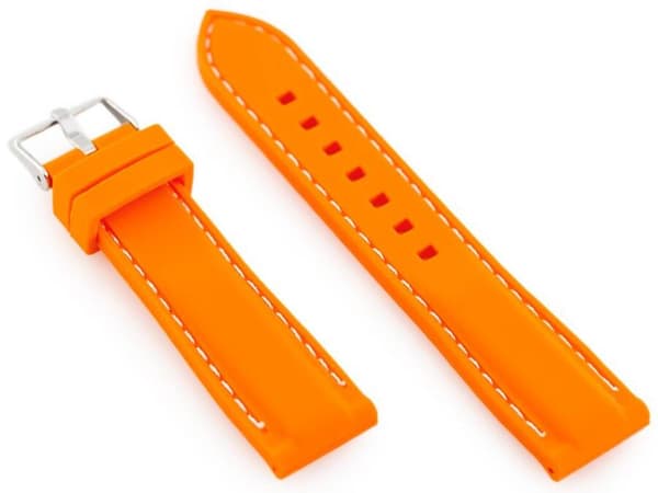 Gummiarmband för klocka U20 - orange 18mm