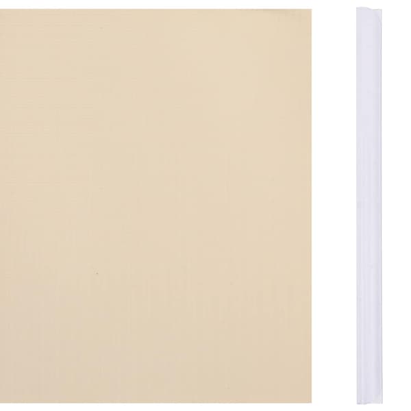 vidaXL Trädgårdsstaketskydd, PVC, 35x0,19 m, Kräm