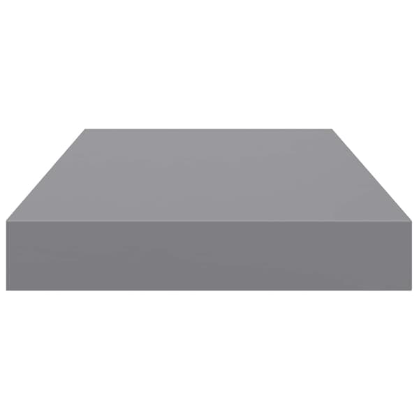 vidaXL Seinähyllyt, 4 kpl, harmaa, 40x23x3,8 cm, MDF