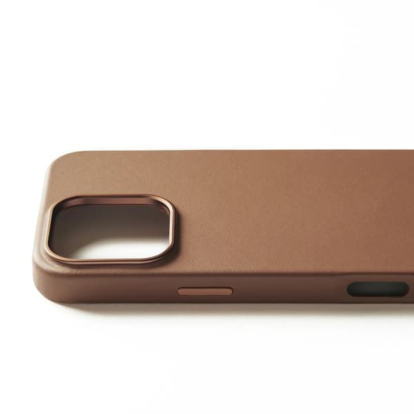 Mujjo læderetui til iPhone 16 Pro Max, MagSafe, Mørkebrun