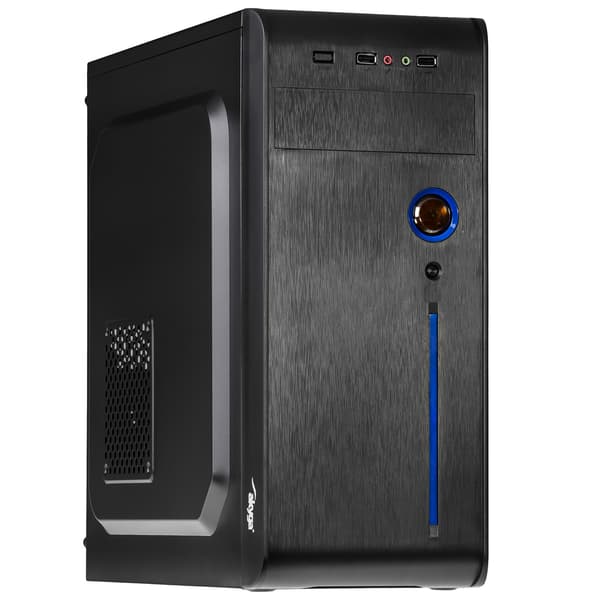 ATX-kabinet til Akyga AK939BL PC Midi Tower 2x USB 2.0 computer, sort og blå