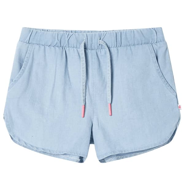 Børneshorts, lyseblå denim, 92