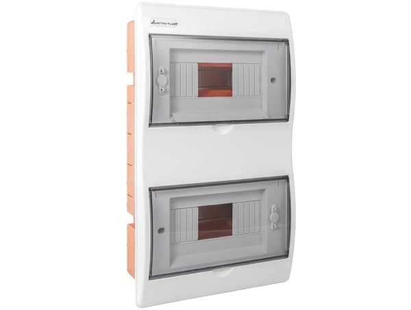 Infälld elcentral 2x8 RP-box 16 moduler ABS PC IP40