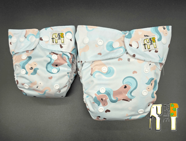 Coolmax Unicorns Mint Mini Pocket NappiMe Genanvendelige Bleer