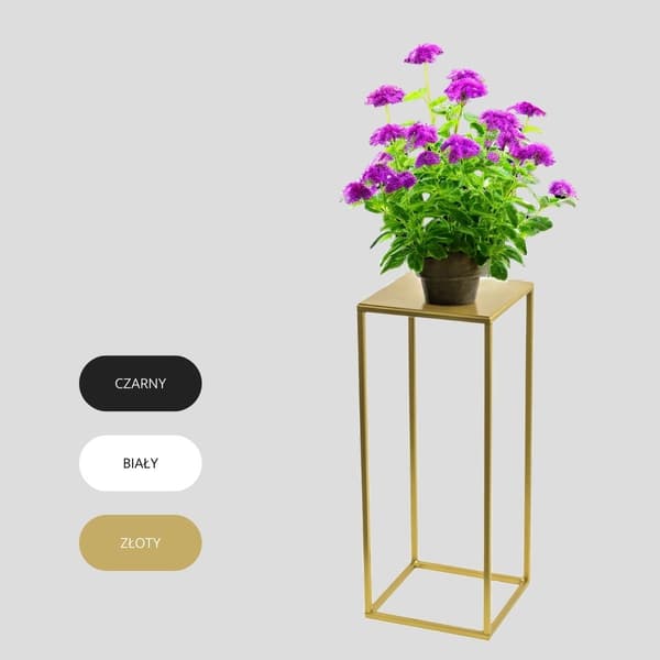 Metall Loft Stående Blomställ Guld Modern Design Evron M 19x19x62