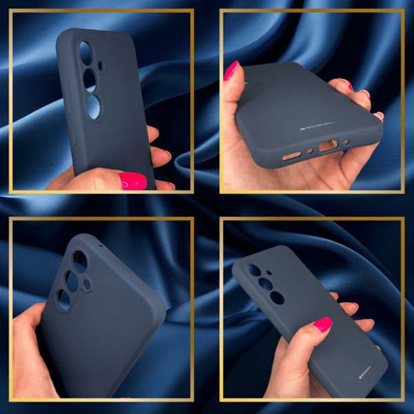 Mercury Silikone Etui til Galaxy A35, Marineblå