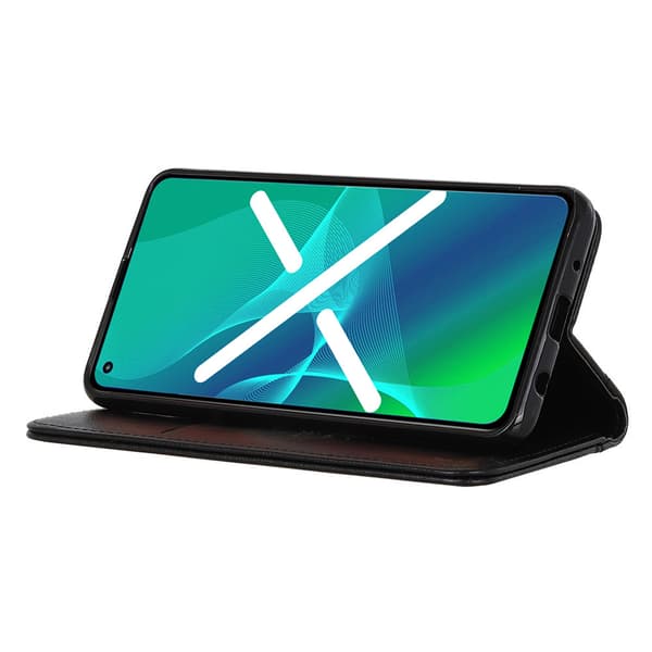 Samsung Galaxy A33 5G Flip-cover, Splitlæder, Sort