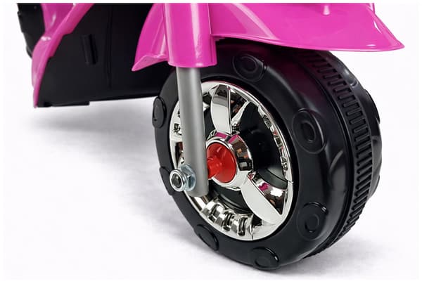 HC8051 Batteridrevet motorcykel til børn med lyserøde LED-lys og lyde