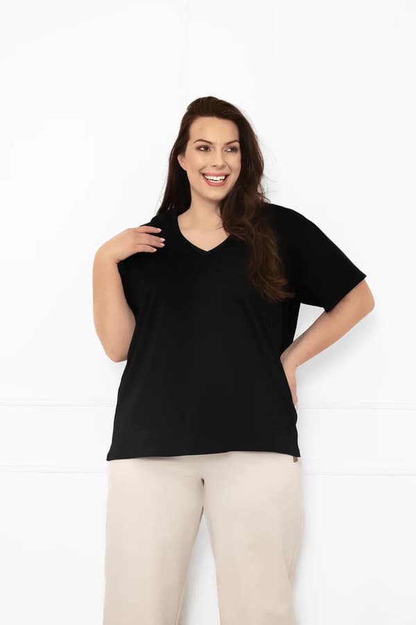 Kortærmet damebluse Klara XXL
