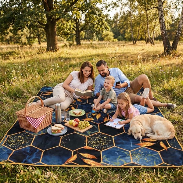 Piknik - rantahuopa "Honeycombs" 180x200