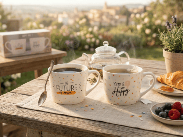 HAPPY MUG 380ML MIX 2 GAVEÆSKE