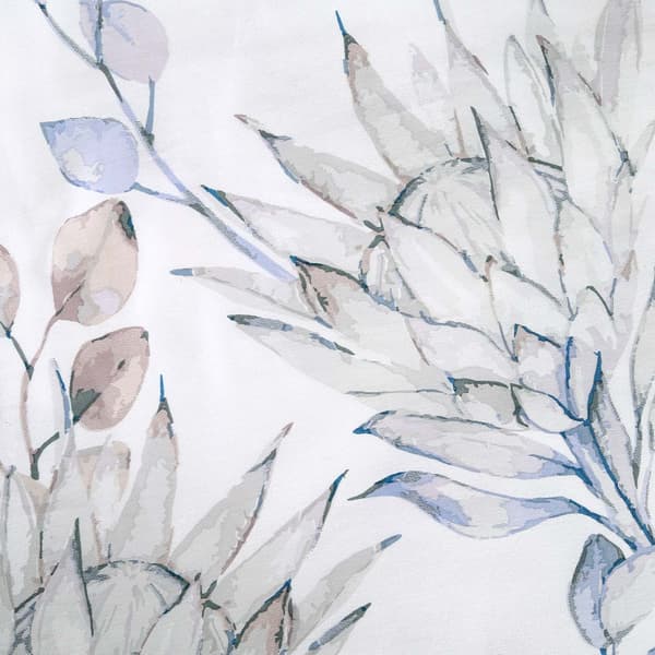Bomullssängkläder 220x200 satin BOMULL vintermönster isblad blommor