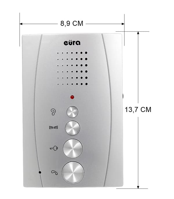 EURA INVITO Intercom Handsfree Högtalartelefon Grinddörr Trådbunden