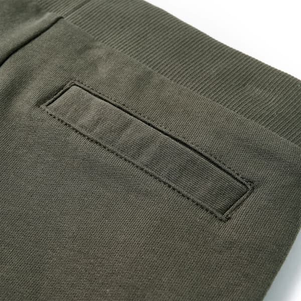 Børneshorts med snøre, mørk khaki, 116