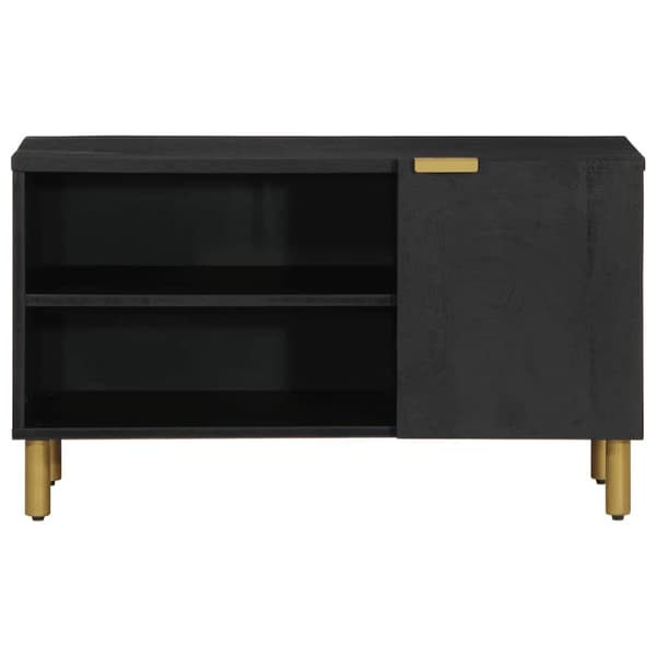 vidaXL TV-bord, sort, 80x33x46 cm