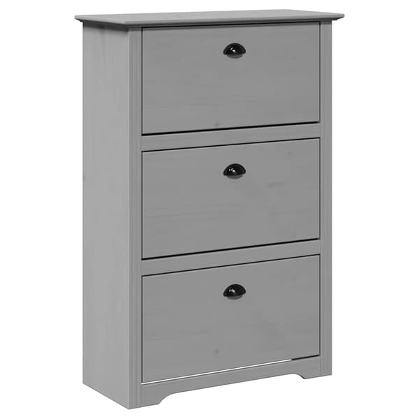 vidaXL Kenkäteline, BODO, Harmaa, 80x35x118 cm