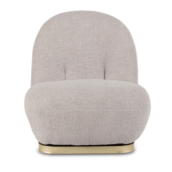SONNY Grå Bouclé Moderne Drejestol
