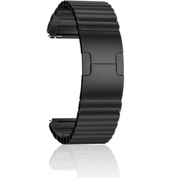 Yleismallinen teräsranneke 22 mm, musta