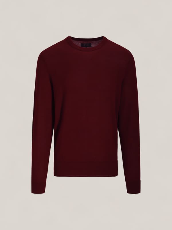 BURGUNDY LAUREL SWEATER L