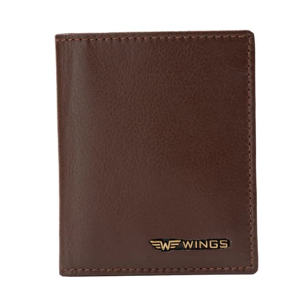 WINGS Korthållare i äkta läder Brun
