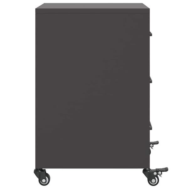 vidaXL sengebord sort 36x39x59 cm stål