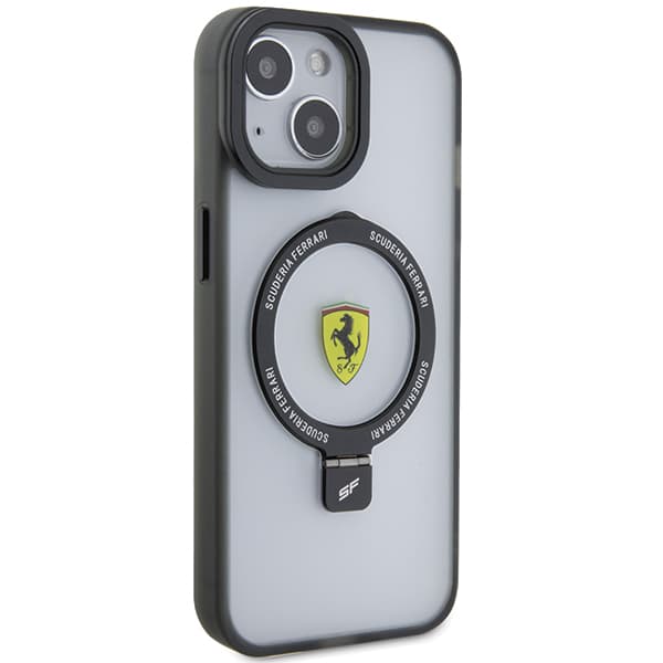 Ferrari Ring Stand 2023 Collection MagSafe-skal för iPhone 15 Plus, transparent