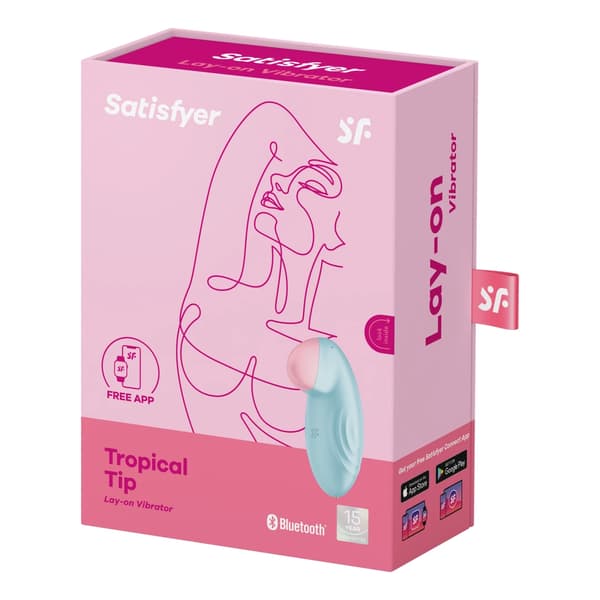 Satisfyer Tropical Tip Connect - stimulator med app, silikon, gul