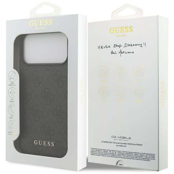 Guess 4G Classic cover til iPhone 17 ProMax sort