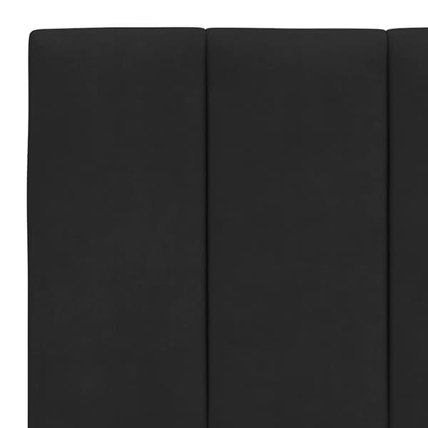 vidaXL Sängynpäädyn tyyny, musta, 160 cm, sametti