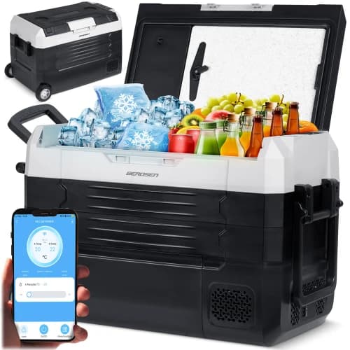 Berdsen Icemax 400 40 l sort og grå kompressor rejsekøleskab