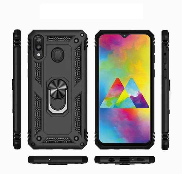 Pansarskal för Samsung Galaxy A20E, Nox Case Ring, svart