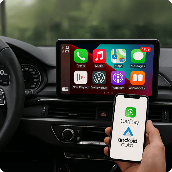 H509 Carplay Android Auto radioskärm