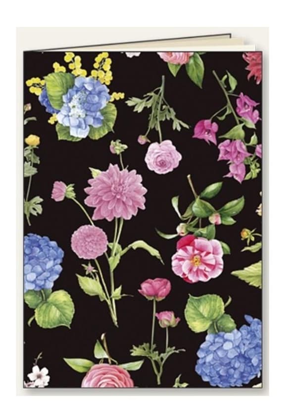 Dekorativ notesbog A5/48K, Blomsterlinje