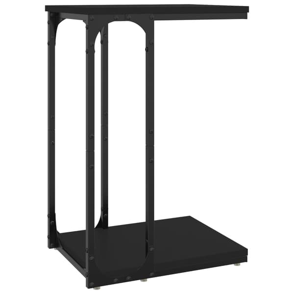 vidaXL sidebord, sort, 40x30x60 cm, træbaseret materiale