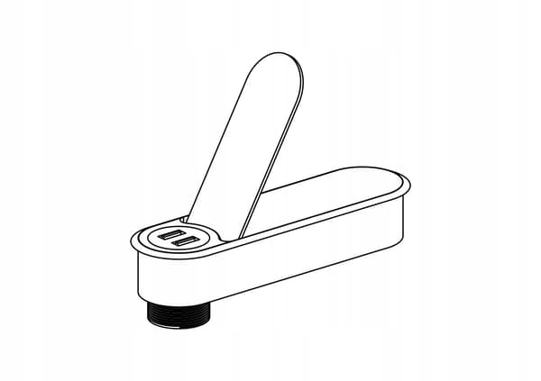 2x USB-kabelindgangsoplader sort SM-701 med strømforsyning
