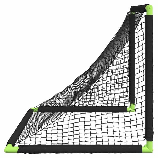 vidaXL foldbart fodboldmål til børn, sort, 90x64x64 cm