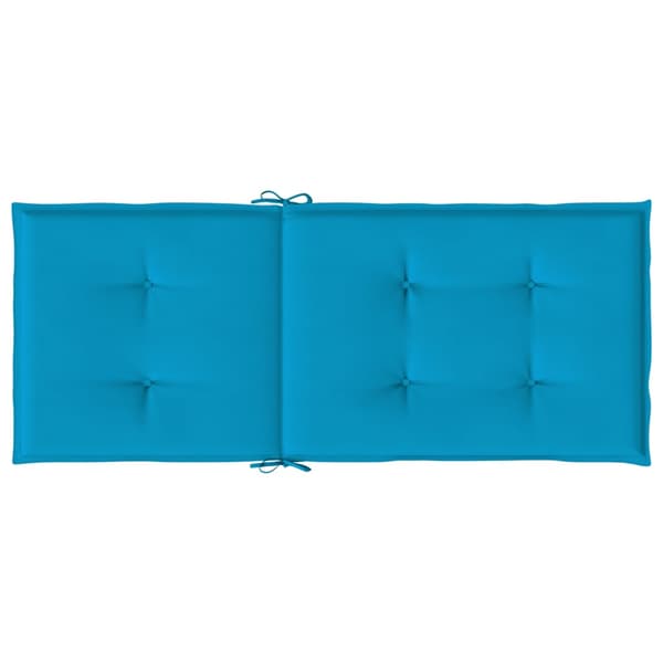 vidaXL Trädgårdsdynor, set om 2, blå, 120x50x3 cm