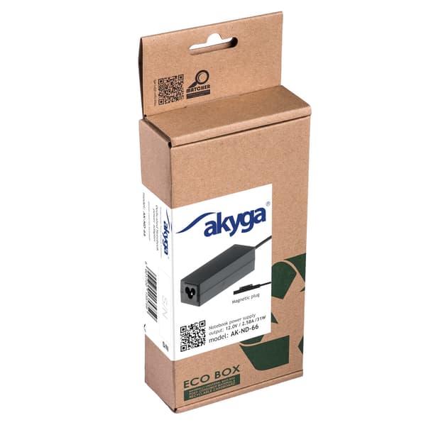 Microsoft Surface Pro3 Pro 4 Strømforsyning Akyga AK-ND-66 Oplader 12V 31W