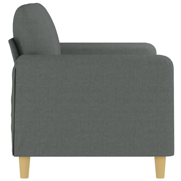 vidaXL 2-sitssoffa mörkgrå 120 cm tygklädsel