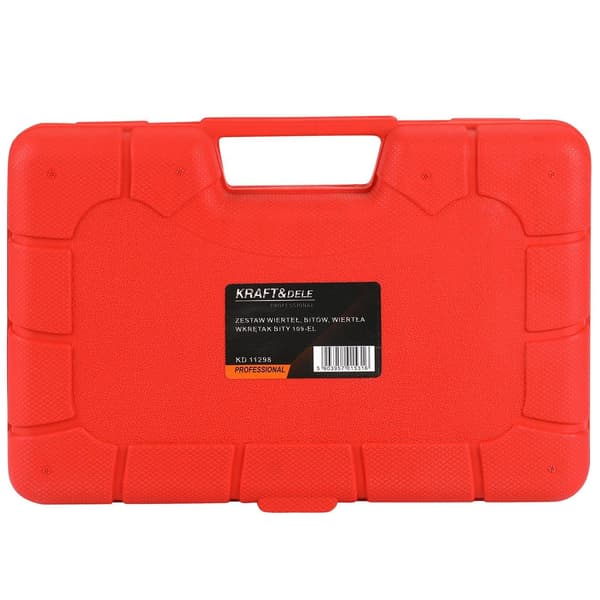 Sæt med bor, bits, topnøgler 109 dele KD11298