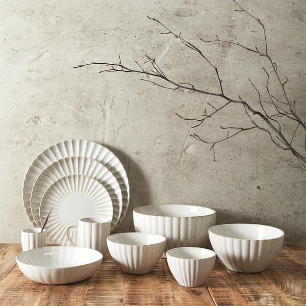 Stor Eden middagstallrik 27 cm krämfärgad