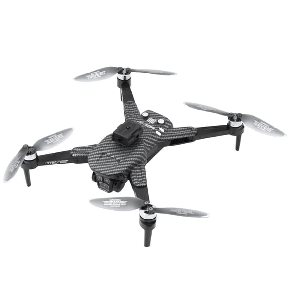Drone Y329 HD Kamera WIFI LED Lys App Sort Kulstoffiber