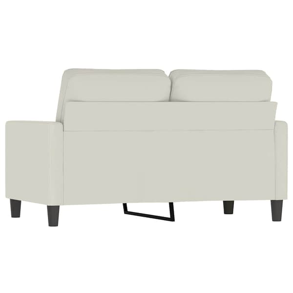 vidaXL 2-sitssoffa krämfärgad 120 cm klädd i sammet