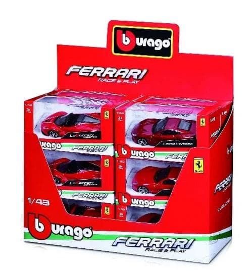 Ferrari olika typer 1:43 BBURAGO