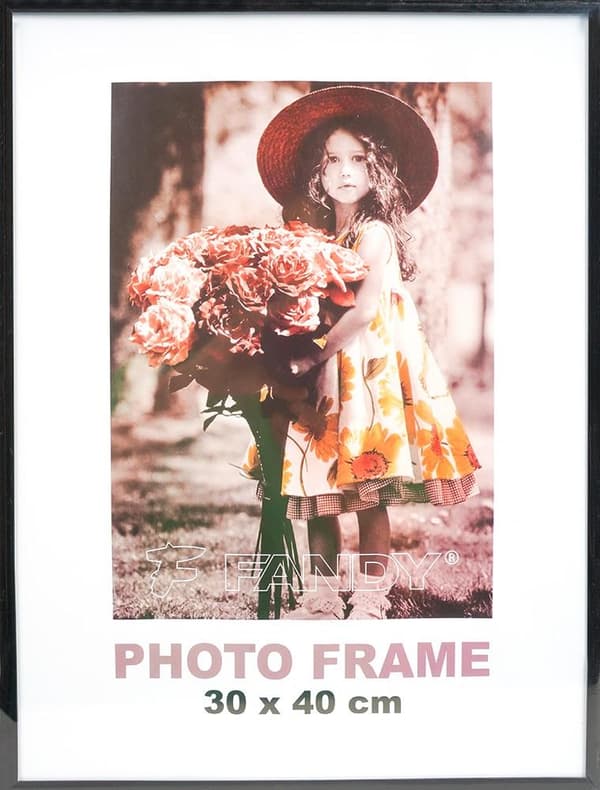Enkel ramme 30x40cm sort