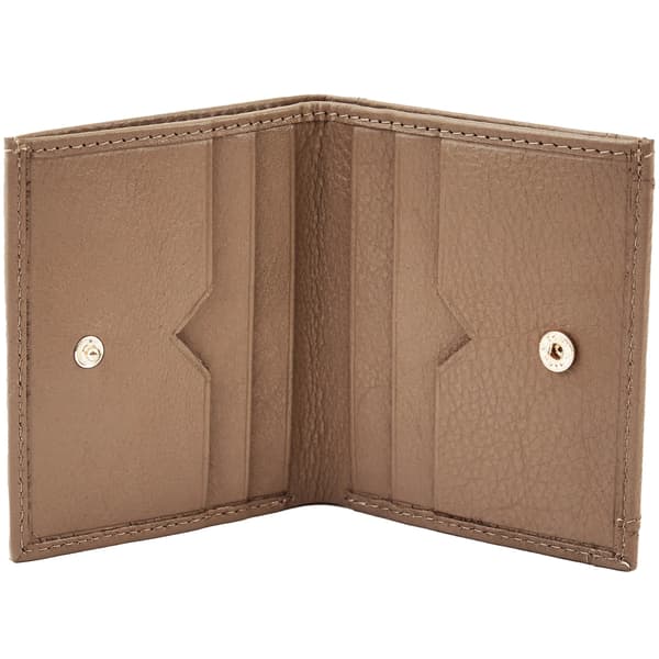 Wings liten damplånbok naturläder beige