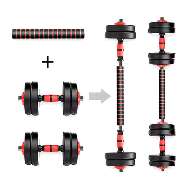 20kg hantelset 2x 10kg + stång