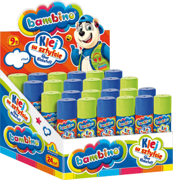 Limstifter 9g bambino 24 stk.