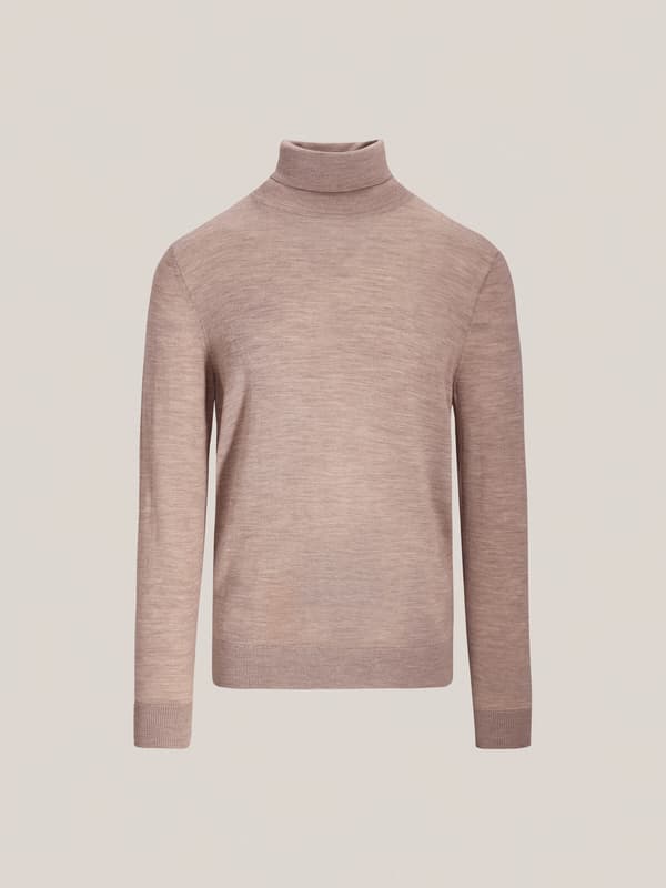 BEIGE PULLT HALS AKRON XXXL