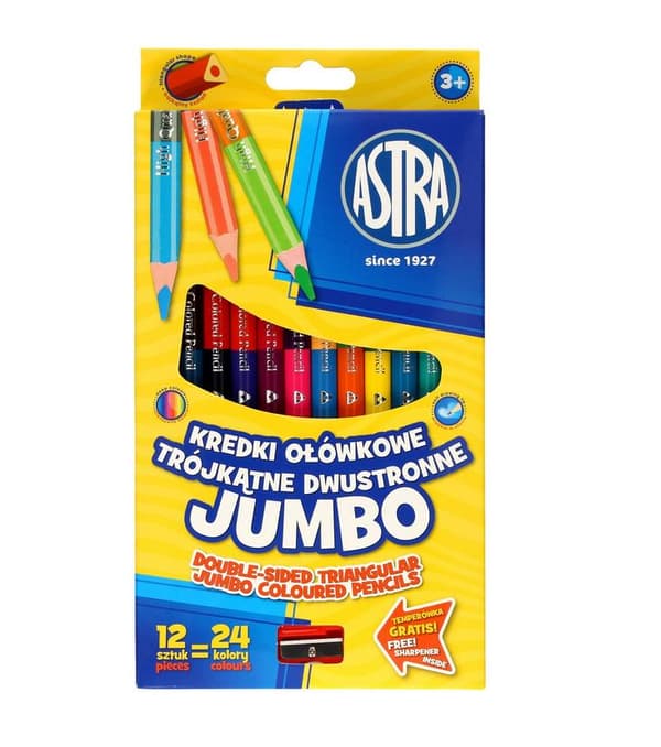Dubbelsidiga jumbopennor, 12 st ASTRA